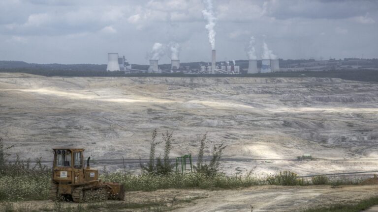 The Turow coal mine and power station in Lower Silesia, Poland
