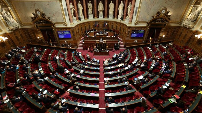 French senators take part in the debate on a bill for the creation of the right to assisted dying at the Senate, in Paris on January 20, 2026.