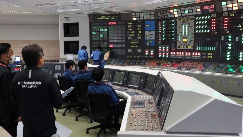 The reactor startup procedure for Unit 6 at the Tokyo Electric Power Company Kashiwazaki-Kariwa Nuclear Power Plant's central control room in Kariwa Village, Niigata Prefecture on January 21, 2026