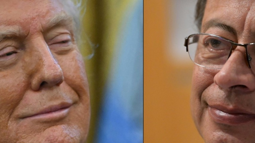 Donald Trump and Gustavo Petro