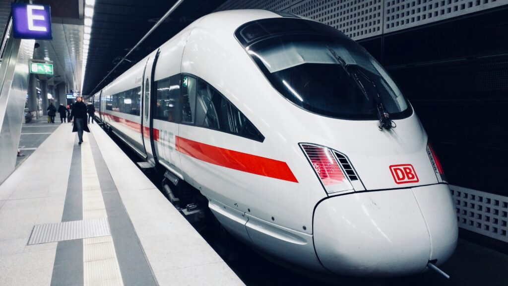 A Deutsche Bahn (DB) train (Unsplash)