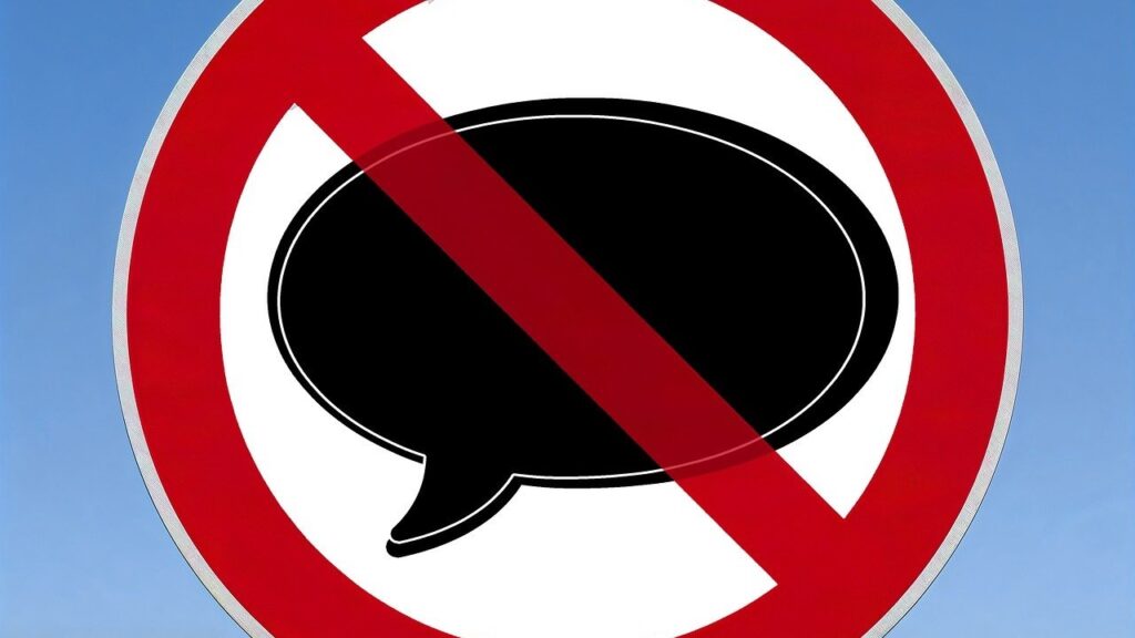 Censorship, no freedom of speech or thought illustration (Pixabay)