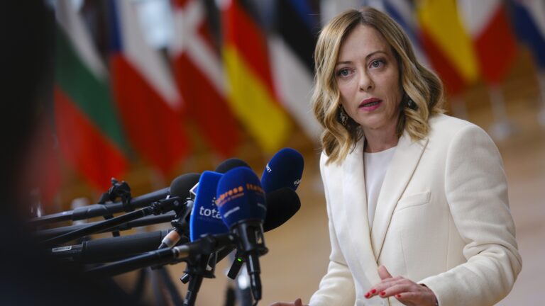 Italian Prime Minister Giorgia Meloni