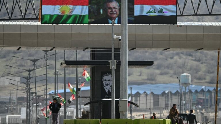 The Iraq-Iran border crossing of Bashmaq near Sulaimaniyah in Iraq's autonomous Kurdistan region on March 11, 2026.