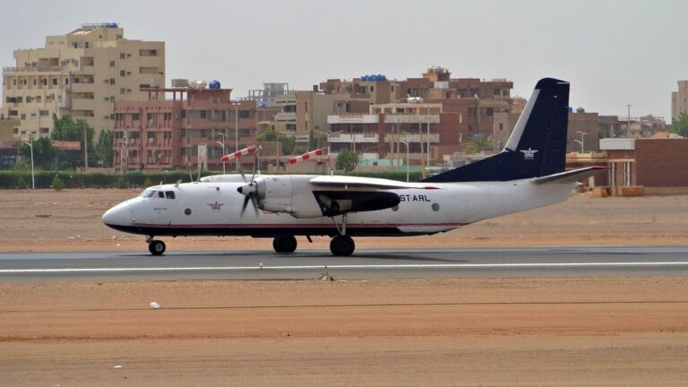 An Alfa Airlines Antonov-26 plane