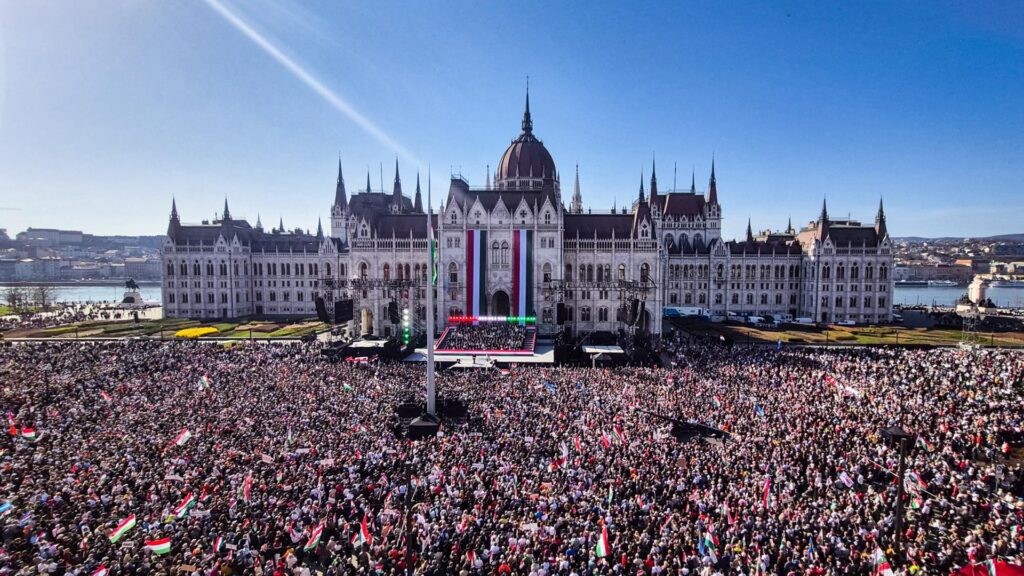 Peace march in Budapest. Photo: Viktor Orbán’s Facebook page