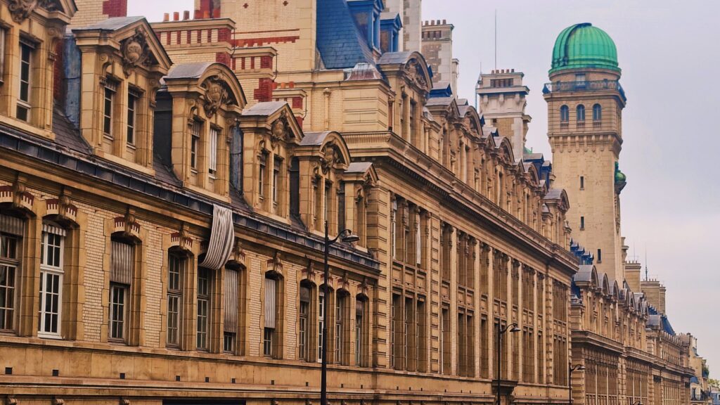 The Sorbonne University seen from the Rue de Jacques
