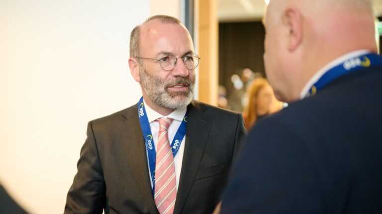 EPP head Manfred Weber at the European People's Party Political Assembly in Vilnius, Lithuania in October 2025