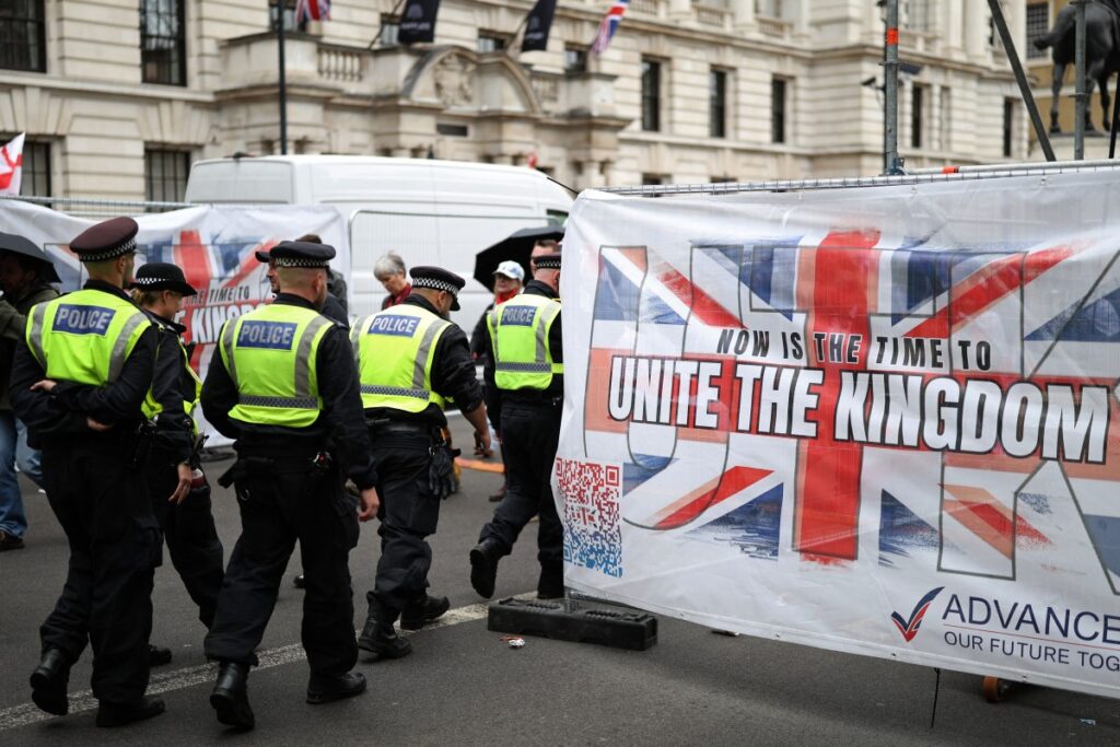 Thousands Take Part in Rival London Protest Marches