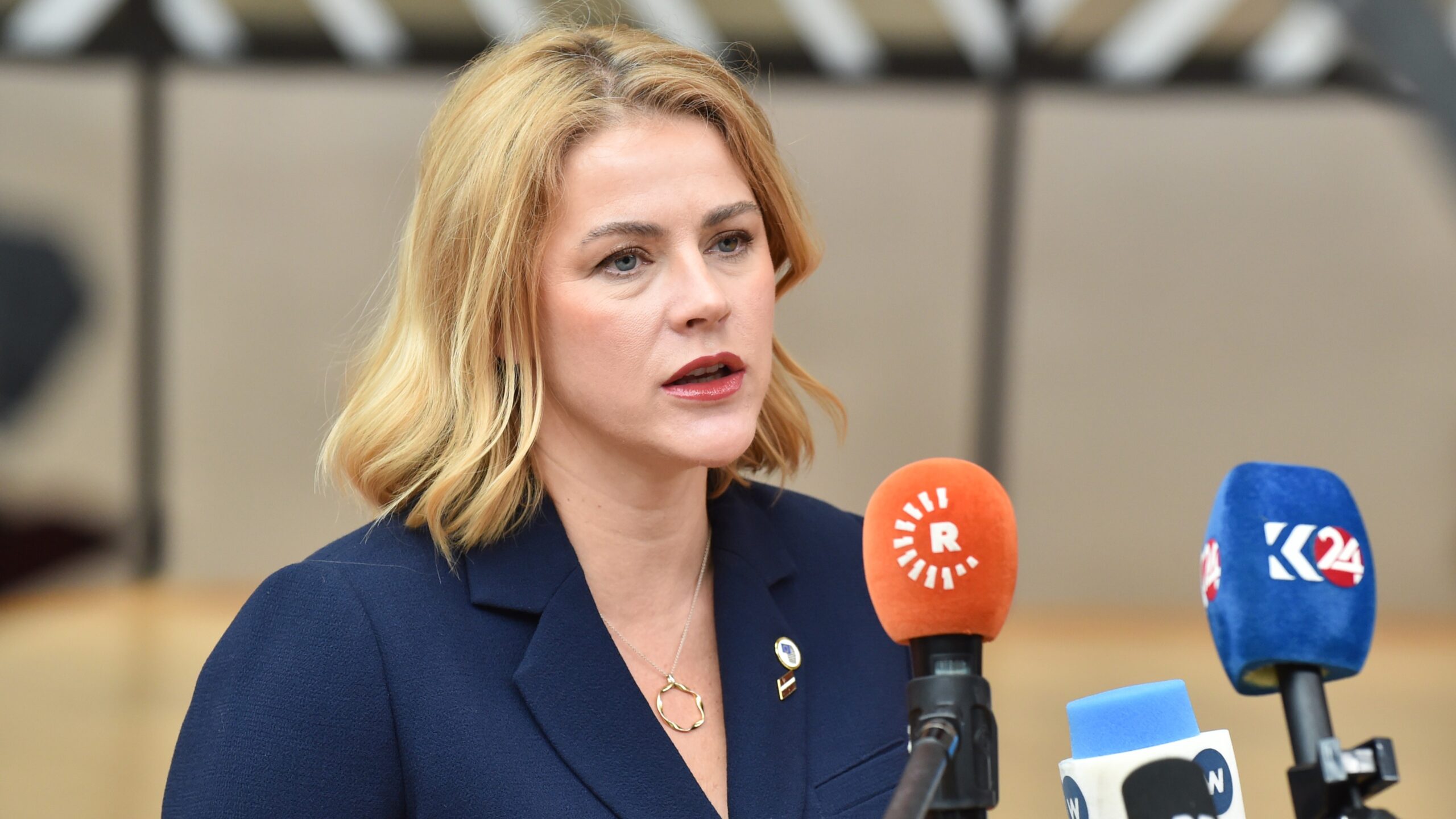 Latvia’s Prime Minister Evika Siliņa in 2025