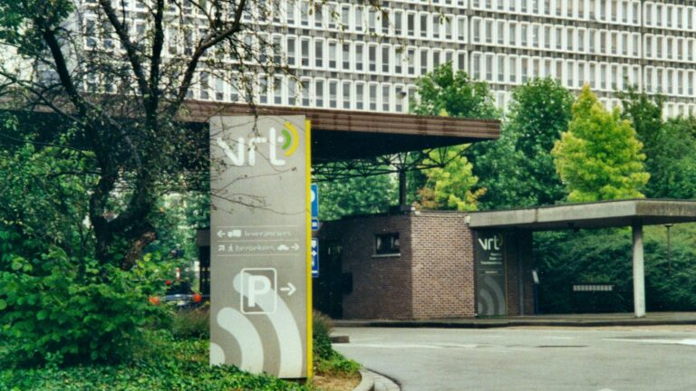 The Brussels headquarters of VRT, the Flemish-language public broadcaster in Belgium