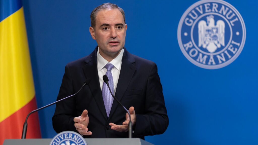 Romanian Finance Minister Alexandru Nazare in 2025