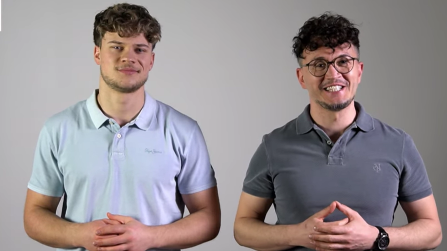 Tino (L) and Niko, the hosts of the YouTube channel Eternal Life