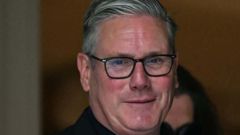 Britain’s Prime Minister Keir Starmer leaves after casting his vote in local elections at a polling station in Westminster Chapel, London on May 7, 2026.