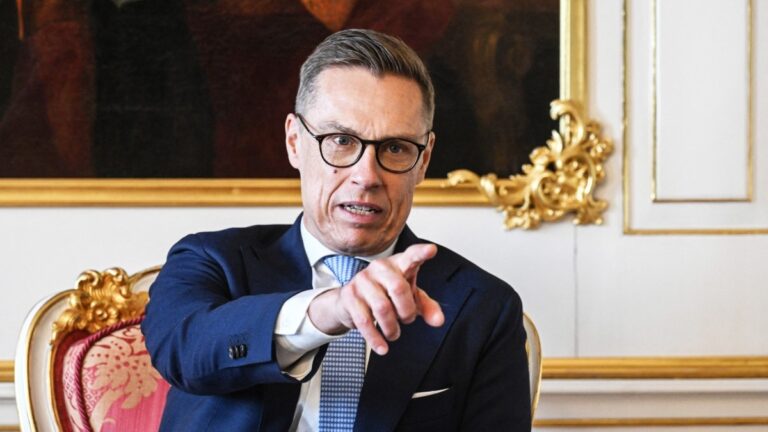 Finland’s President Alexander Stubb at the Prague Castle in the Czech Republic, on May 4, 2026