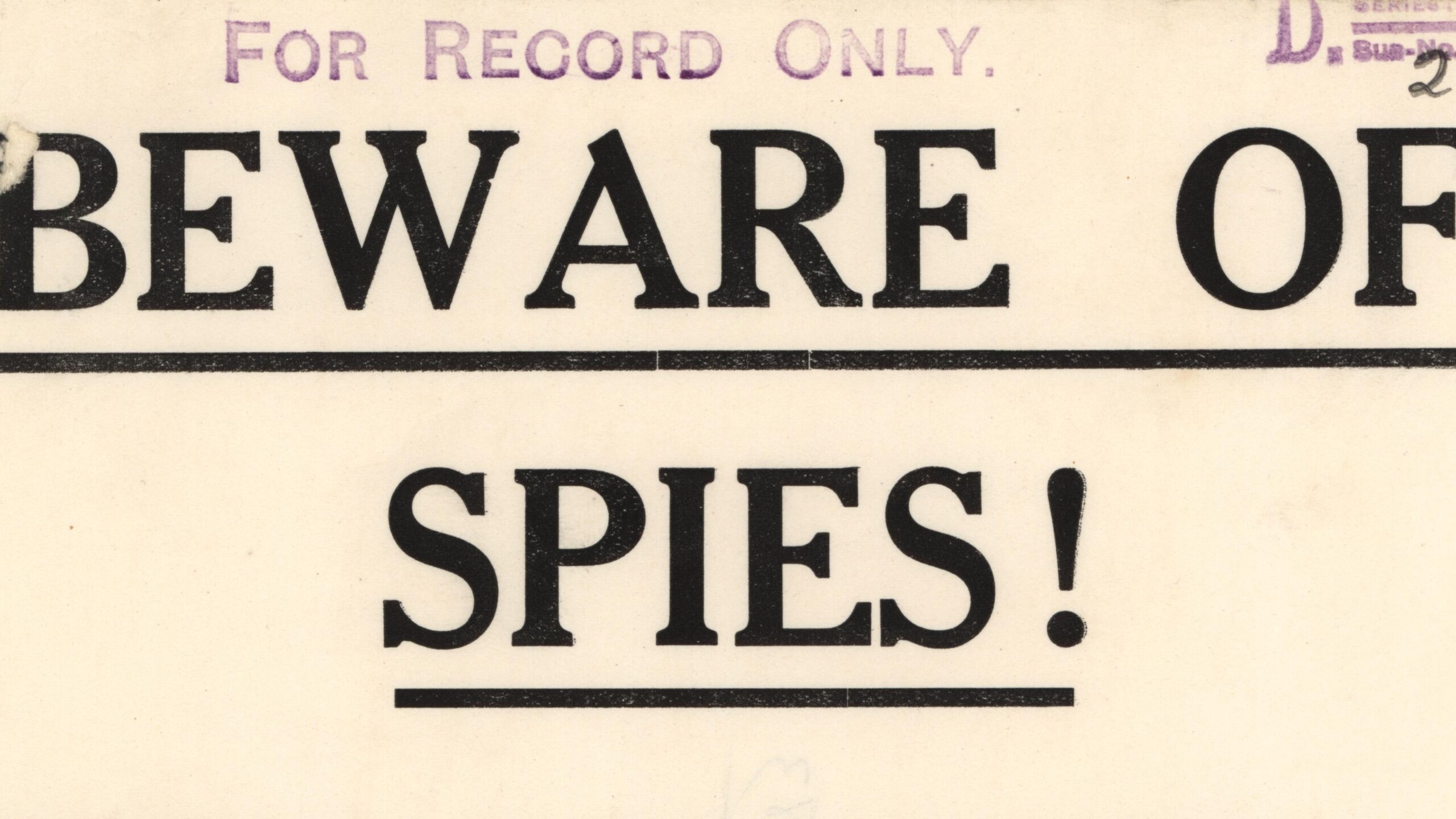 A WWI propaganda poster from New Zealand (detail)