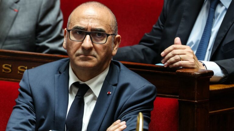 France’s Interior Minister Laurent Nuñez reacts during a session of questions to the government at The National Assembly, France's lower house of parliament in Paris on June 16, 2026.