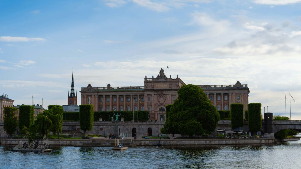 The building of the Swedish parliament (Riksdag)