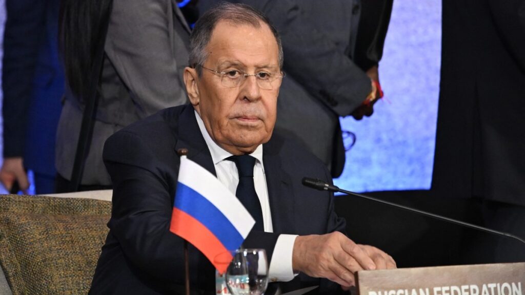 Russia’s Foreign Minister Sergey Lavrov attends the ASEAN Regional Forum (ARF), part of the Association of the Southeast Asian Nations (ASEAN) Foreign Ministers’ Meeting, in Pasay, Metro Manila on July 23, 2026.