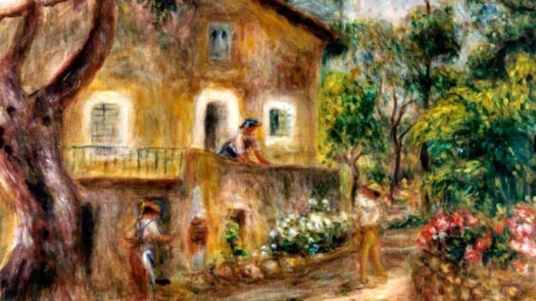 Maison de Colette à Cagne by Pierre-Auguste Renoir (1912), Museo Soumaya, Mexico City (image cropped)