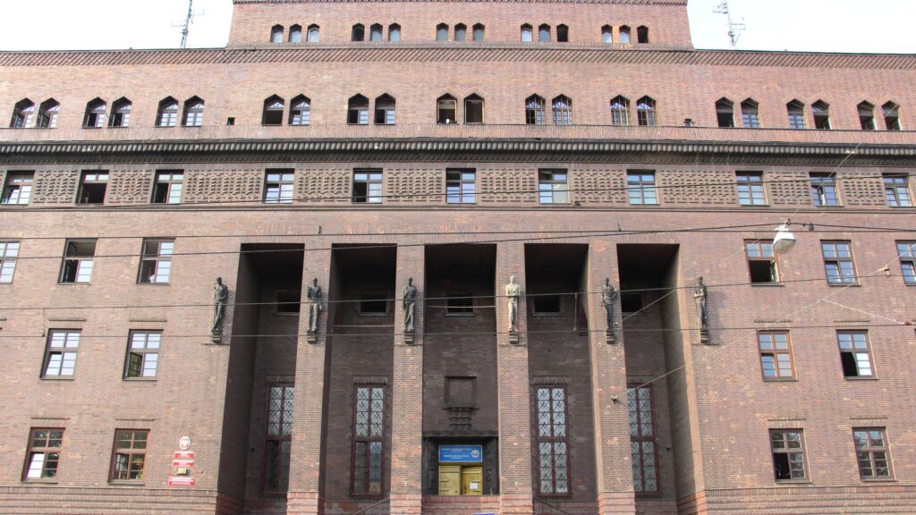 The regional police's headquarters in Wroclaw, Poland